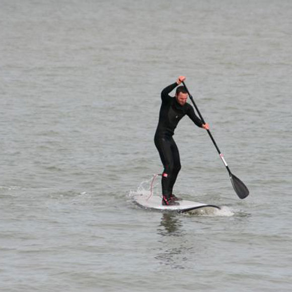 man on paddleboard
