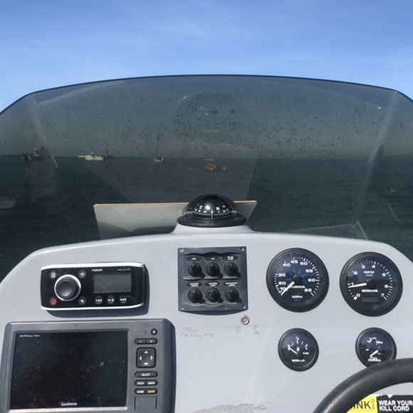 powerboat cockpit